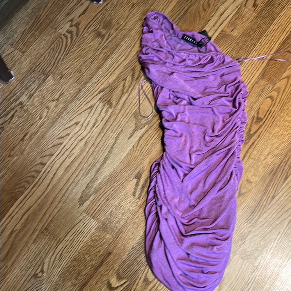 Lioness One Shoulder Purple Dress